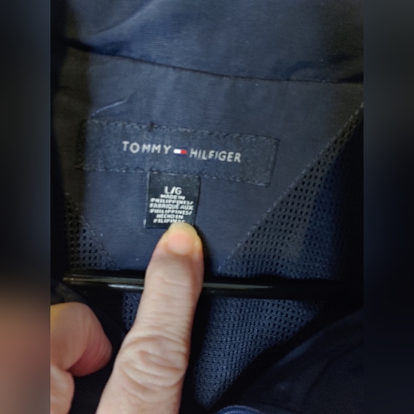 Tommy Hilfiger Navy Blue Jacket Size Large - Picture 5 of 6